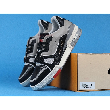 Buy Louis Vuitton LV Trainer Sneaker Low "Black Grey" 1A54H5 Quality Reps Replicas Shoes