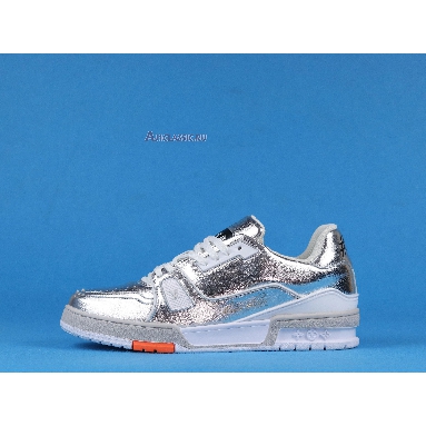 Buy Louis Vuitton LV Trainer Sneaker Low "Silver White" 1A8KGO Quality Reps Replicas Shoes