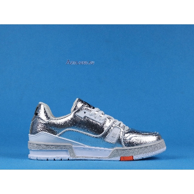 Buy Louis Vuitton LV Trainer Sneaker Low "Silver White" 1A8KGO Quality Reps Replicas Shoes