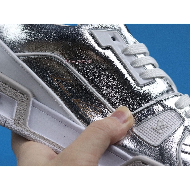 Buy Louis Vuitton LV Trainer Sneaker Low "Silver White" 1A8KGO Quality Reps Replicas Shoes