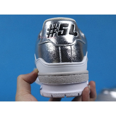 Buy Louis Vuitton LV Trainer Sneaker Low "Silver White" 1A8KGO Quality Reps Replicas Shoes