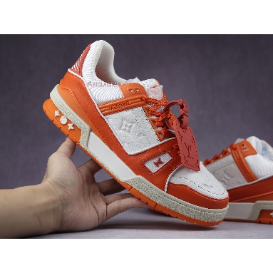 Buy Louis Vuitton Trainer Low "Orange Monogram" 1A811Y Quality Reps Replicas Shoes