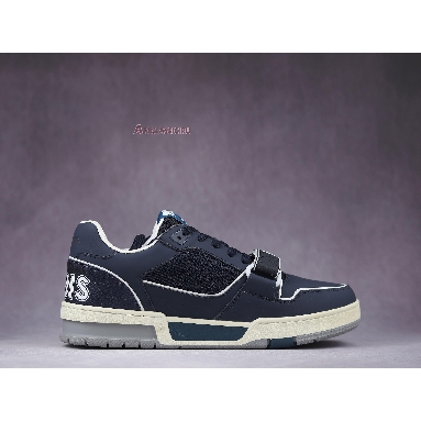 Buy Louis Vuitton Trainer Low "Navy White" 1A9DEG Quality Reps Replicas Shoes