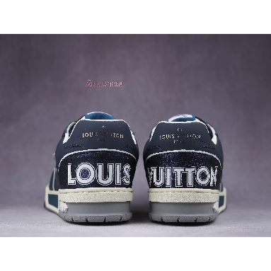 Buy Louis Vuitton Trainer Low "Navy White" 1A9DEG Quality Reps Replicas Shoes