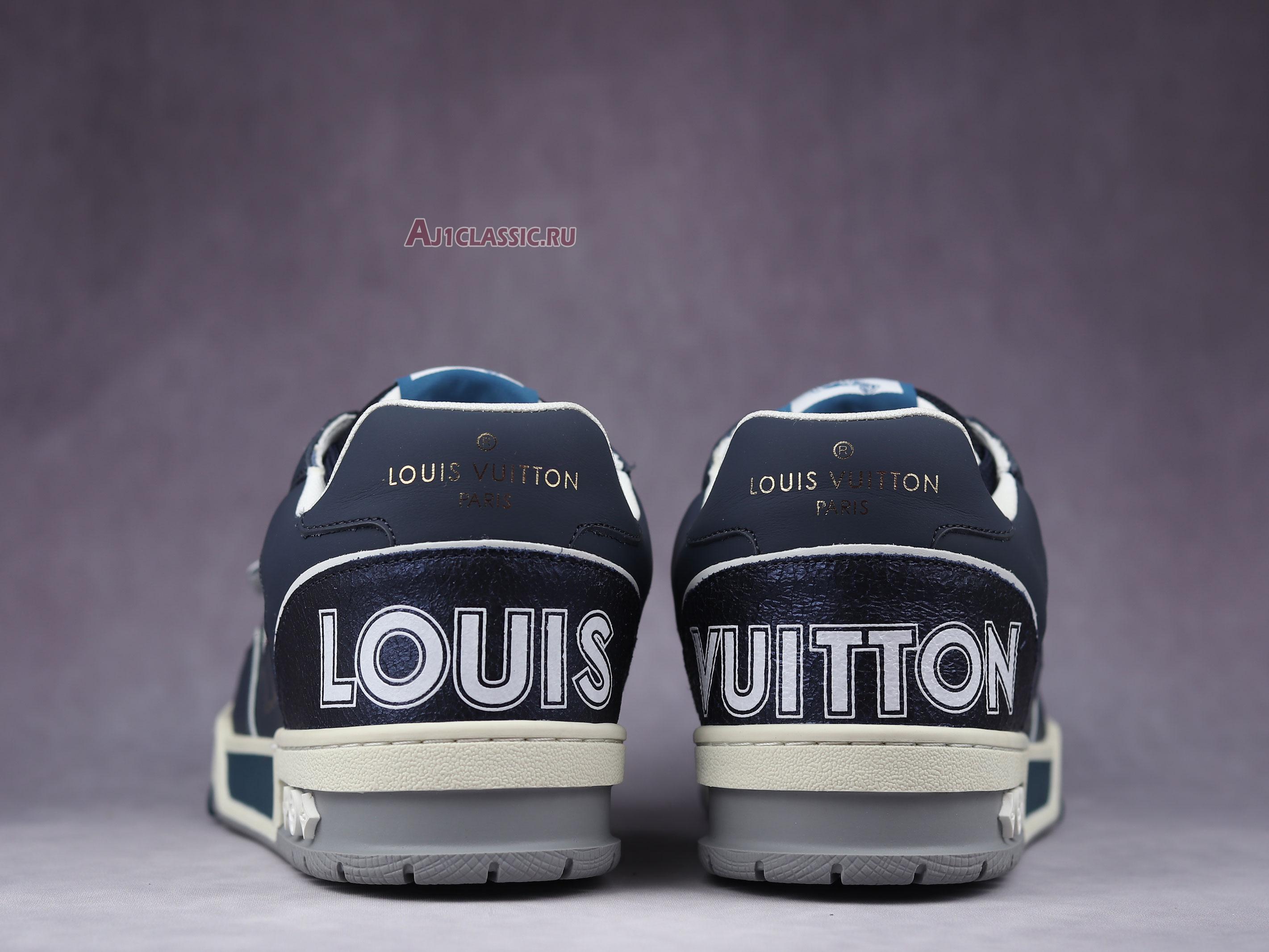 New Louis Vuitton Trainer Low "Navy White" 1A9DEG Shoes
