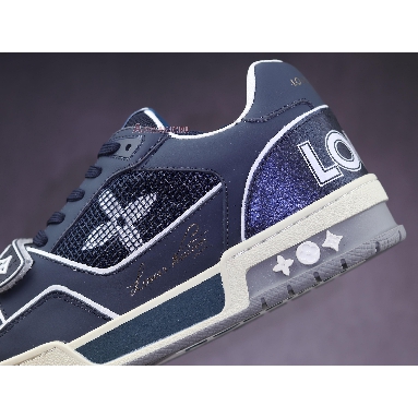 Buy Louis Vuitton Trainer Low "Navy White" 1A9DEG Quality Reps Replicas Shoes