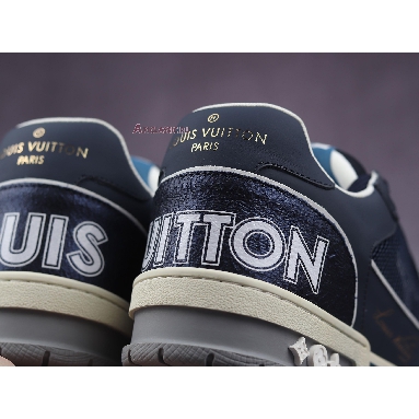 Buy Louis Vuitton Trainer Low "Navy White" 1A9DEG Quality Reps Replicas Shoes