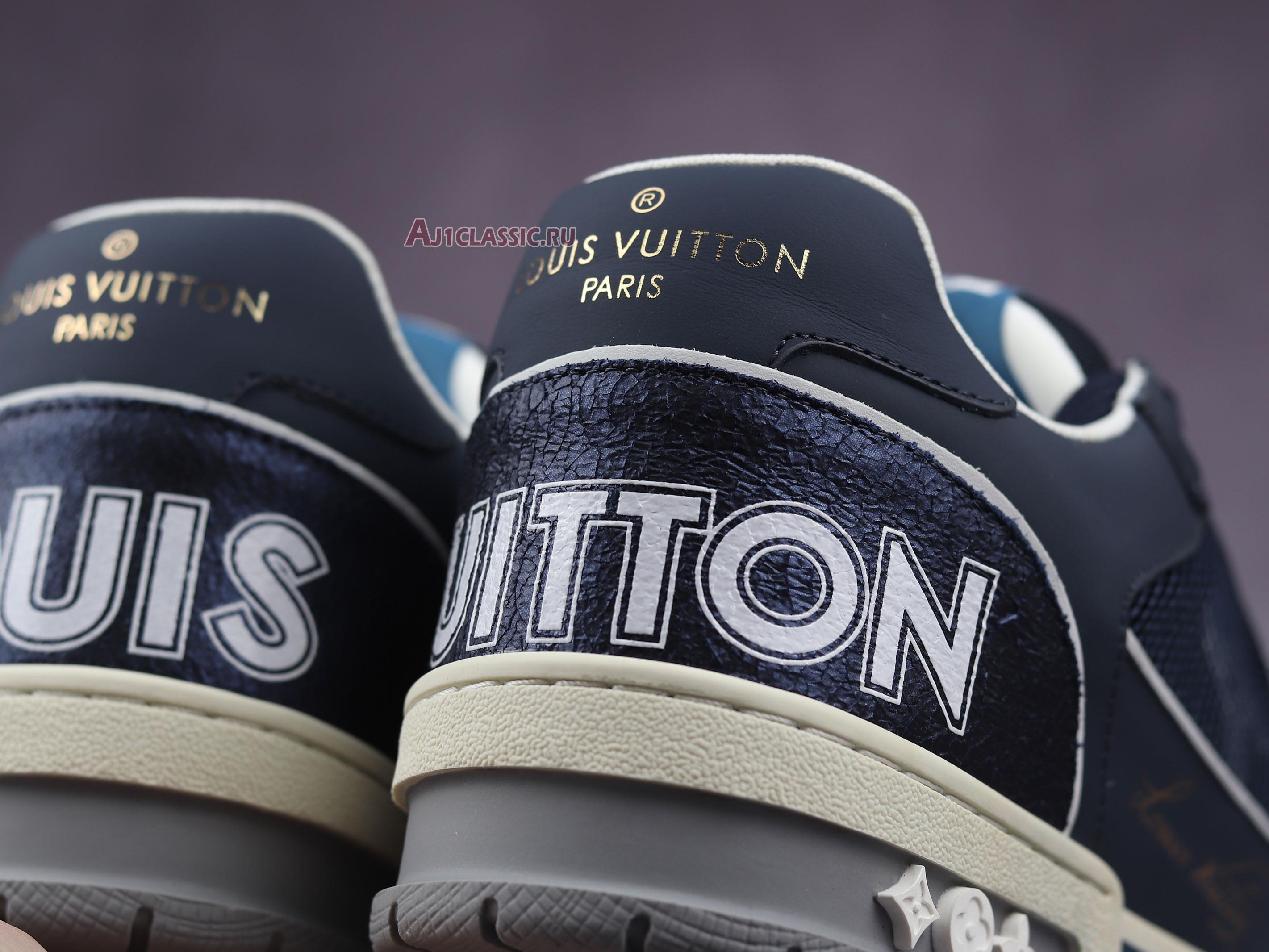 New Louis Vuitton Trainer Low "Navy White" 1A9DEG Shoes