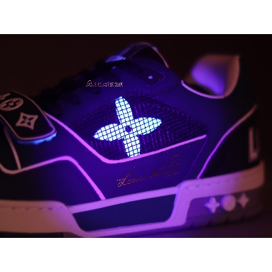 Buy Louis Vuitton Trainer Low "Navy White" 1A9DEG Quality Reps Replicas Shoes