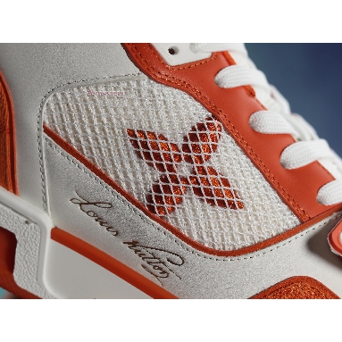 Buy Louis Vuitton Trainer Low "Orange Monogram Denim" 1A9ZBI Quality Reps Replicas Shoes