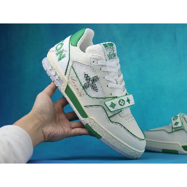 Buy Louis Vuitton Trainer Low "Green Mesh" 1A98V1 Quality Reps Replicas Shoes