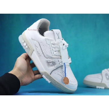 Buy Louis Vuitton Trainer Low "White Grey" 1A8WB9 Quality Reps Replicas Shoes