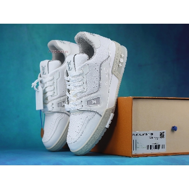Buy Louis Vuitton Trainer Low "White Grey" 1A8WB9 Quality Reps Replicas Shoes