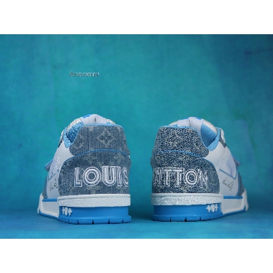 Buy Louis Vuitton Trainer Low "Light Blue Monogram Denim" 1A9ZI5 Quality Reps Replicas Shoes