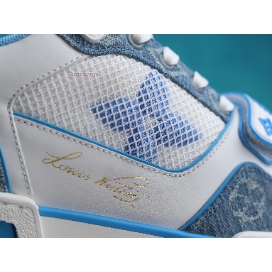 Buy Louis Vuitton Trainer Low "Light Blue Monogram Denim" 1A9ZI5 Quality Reps Replicas Shoes