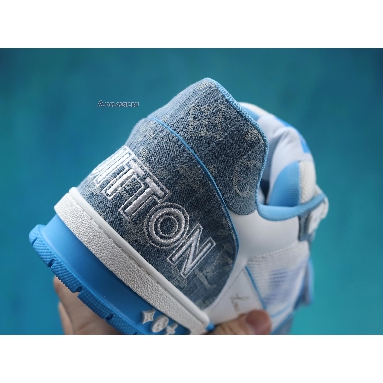 Buy Louis Vuitton Trainer Low "Light Blue Monogram Denim" 1A9ZI5 Quality Reps Replicas Shoes