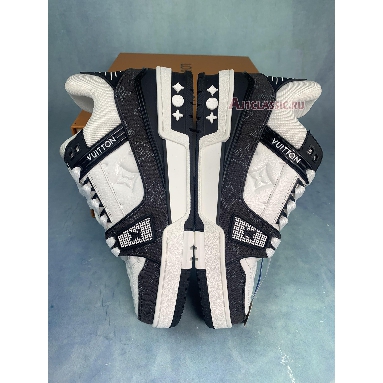 Buy Louis Vuitton Trainer Low "White Black" 1A9JGB Quality Reps Replicas Shoes