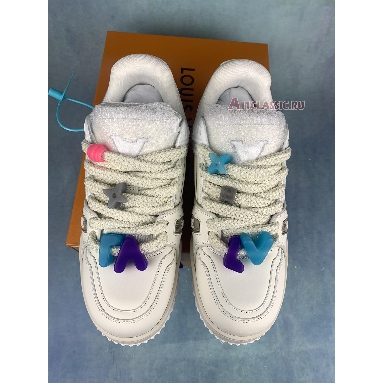 Buy Louis Vuitton Trainer Maxi "White Multi" 1AB8RI Quality Reps Replicas Shoes