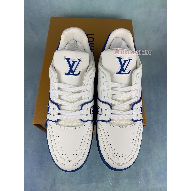 Buy Louis Vuitton Trainer "White Blue Signature" 1A8SJV Quality Reps Replicas Shoes