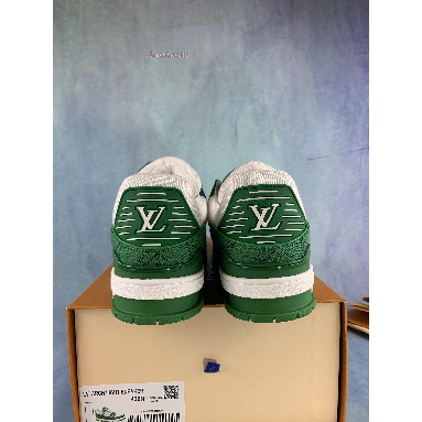 Buy Louis Vuitton Trainer Low "Green Monogram Denim" 1A9JHV Quality Reps Replicas Shoes