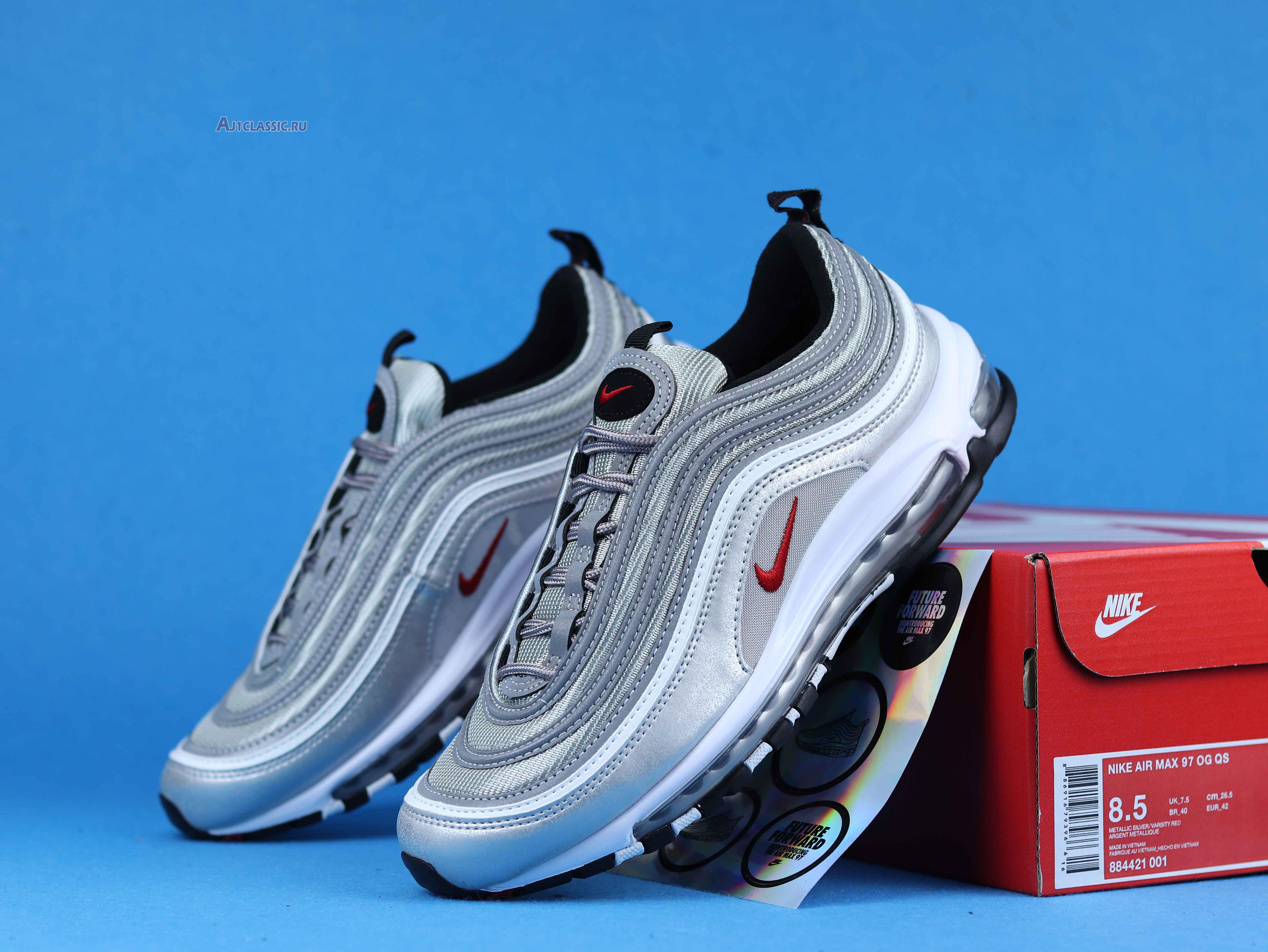 New Nike Air Max 97 OG QS "Silver Bullet" 885691-001 Shoes