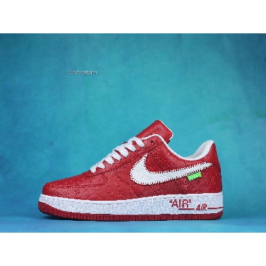 Buy Louis Vuitton x Nike Air Force 1 Low "Red" NAF1LV-09 Quality Reps Replicas Shoes
