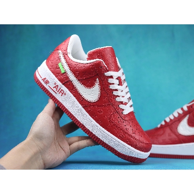 Buy Louis Vuitton x Nike Air Force 1 Low "Red" NAF1LV-09 Quality Reps Replicas Shoes