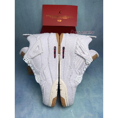 Buy Levis x Air Jordan 4 Retro "White Denim" AO2571-100-2 Quality Reps Replicas Shoes