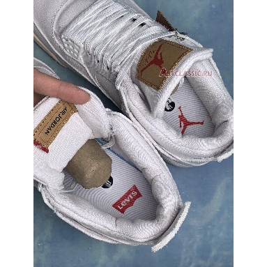 Buy Levis x Air Jordan 4 Retro "White Denim" AO2571-100-2 Quality Reps Replicas Shoes