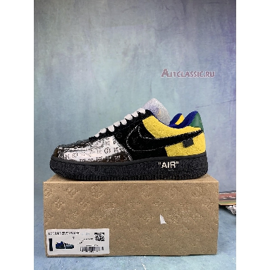Buy Louis Vuitton x Nike Air Force 1 Low "By Virgil Abloh Black Metallic Silver" 1A9VCE Quality Reps Replicas Shoes