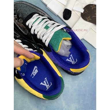 Buy Louis Vuitton x Nike Air Force 1 Low "By Virgil Abloh Black Metallic Silver" 1A9VCE Quality Reps Replicas Shoes