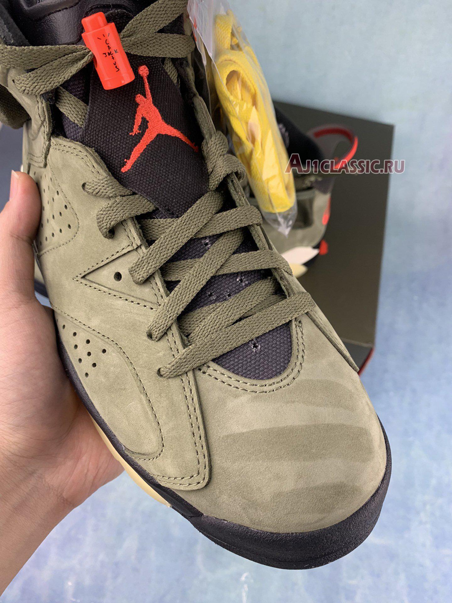 New Travis Scott x Air Jordan 6 Retro "Olive" CN1084-200-2 Shoes