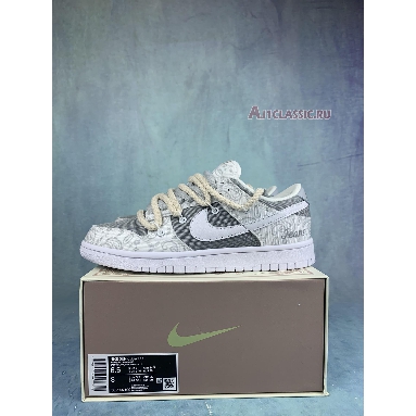 Buy Off-White x Nike Dunk Low ESS "White Paisley" DJ9955-100-2 Quality Reps Replicas Shoes