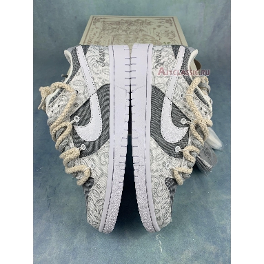 Buy Off-White x Nike Dunk Low ESS "White Paisley" DJ9955-100-2 Quality Reps Replicas Shoes