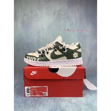 Buy Off-White x Nike Dunk Low "Green Bloom" DH9765-100-2 Quality Reps Replicas Shoes