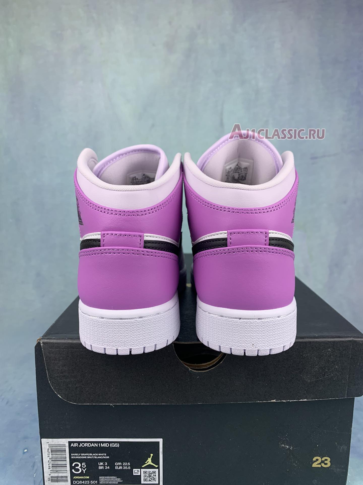 New Air Jordan 1 Mid GS "Barely Grape" DQ8423-501 Shoes