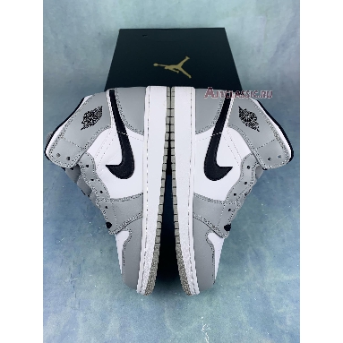 Buy Air Jordan 1 Mid GS "Light Smoke Grey" 554725-092 Quality Reps Replicas Shoes