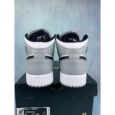 Buy Air Jordan 1 Mid GS "Light Smoke Grey" 554725-092 Quality Reps Replicas Shoes