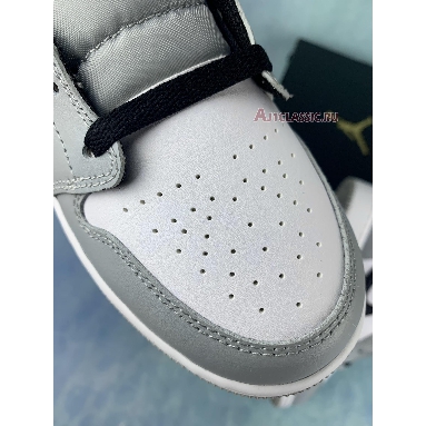 Buy Air Jordan 1 Mid GS "Light Smoke Grey" 554725-092 Quality Reps Replicas Shoes