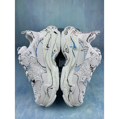 Buy Balenciaga Triple S Sneaker "White Black Blue" 536737 W3SRB 9014 Quality Reps Replicas Shoes