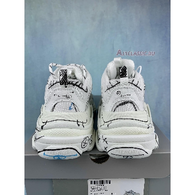 Buy Balenciaga Triple S Sneaker "White Black Blue" 536737 W3SRB 9014 Quality Reps Replicas Shoes