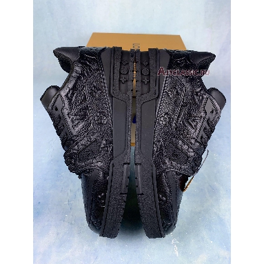 Buy Louis Vuitton Trainer Sneaker "Embossed Monogram - Black" 1A7WER Quality Reps Replicas Shoes