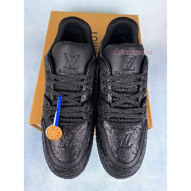 Buy Louis Vuitton Trainer Sneaker "Embossed Monogram - Black" 1A7WER Quality Reps Replicas Shoes