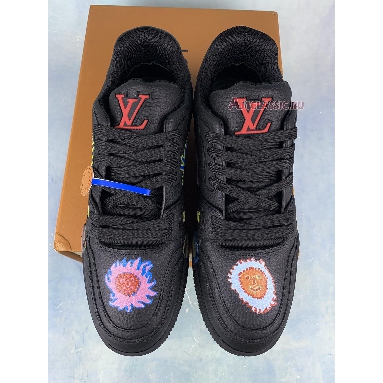 Buy Louis Vuitton x Yayoi Kusama LV Trainer Sneaker "Black" 1ABD30 Quality Reps Replicas Shoes