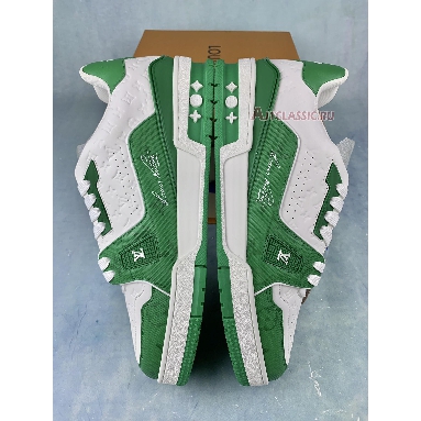 Buy Louis Vuitton Trainer Low "#54 Mini Monogram - Green White" 1AANG3 Quality Reps Replicas Shoes