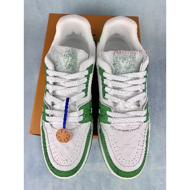 Buy Louis Vuitton Trainer Low "#54 Mini Monogram - Green White" 1AANG3 Quality Reps Replicas Shoes