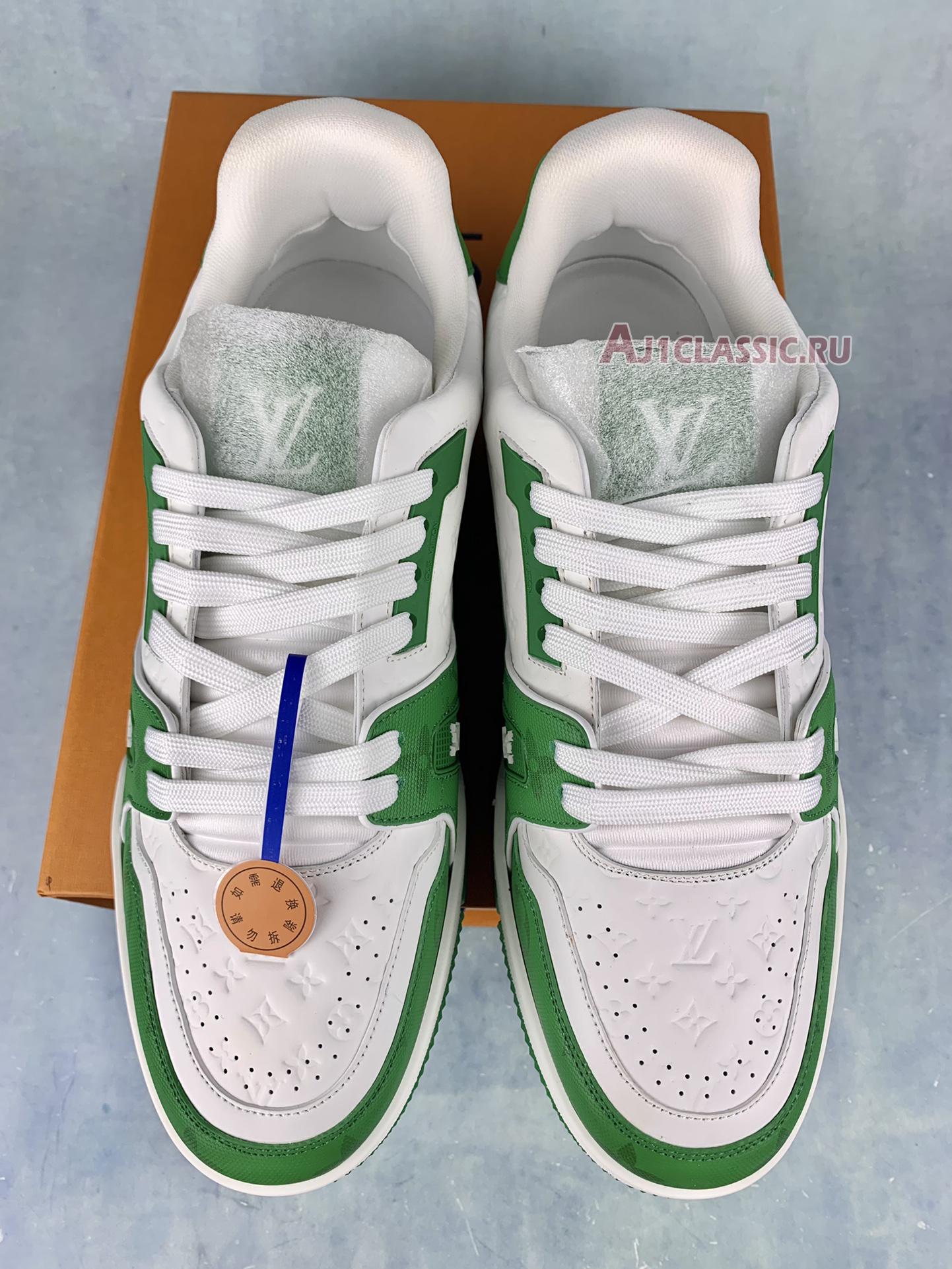 New Louis Vuitton Trainer Low "#54 Mini Monogram - Green White" 1AANG3 Shoes