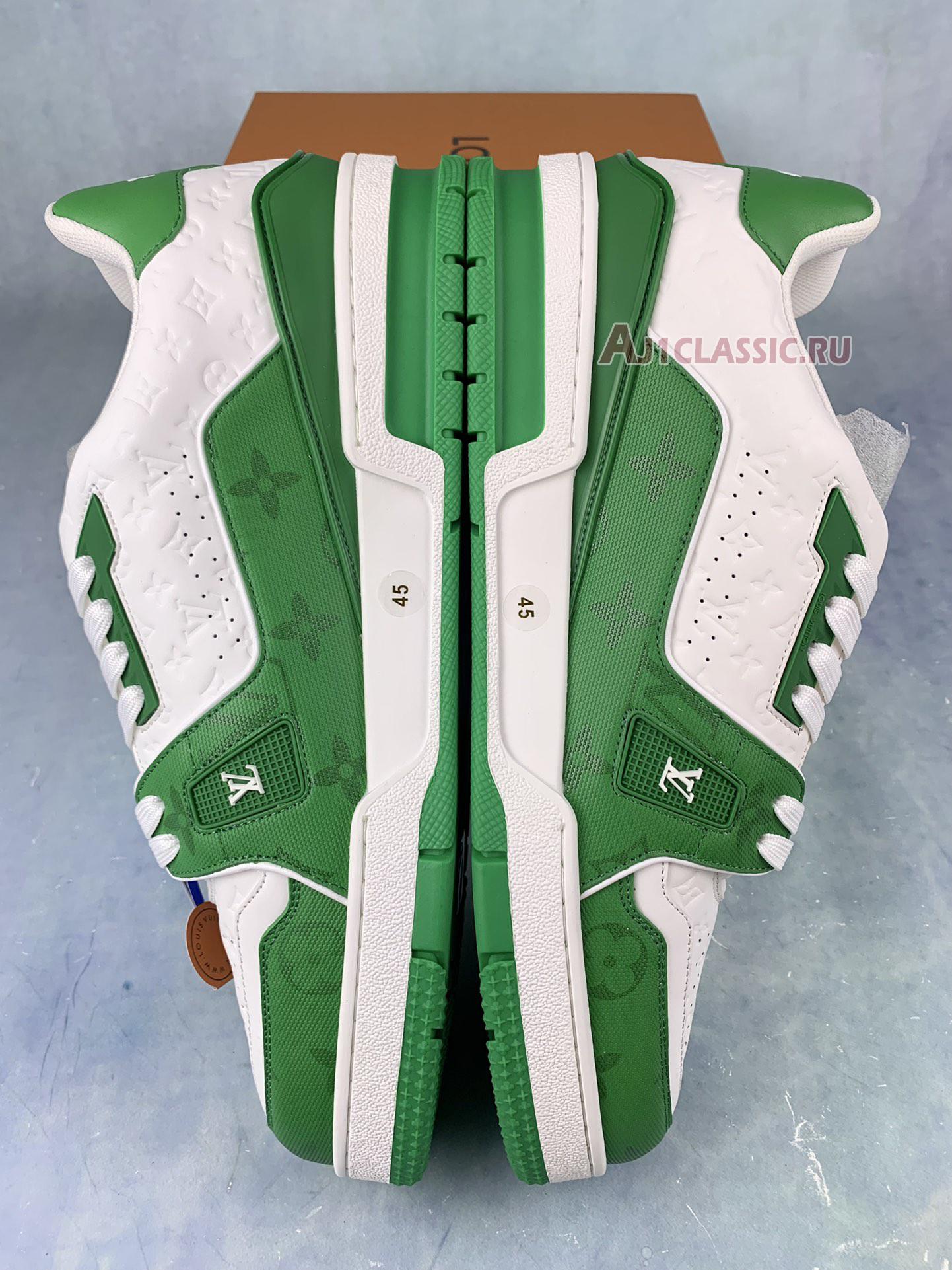 New Louis Vuitton Trainer Low "#54 Mini Monogram - Green White" 1AANG3 Shoes