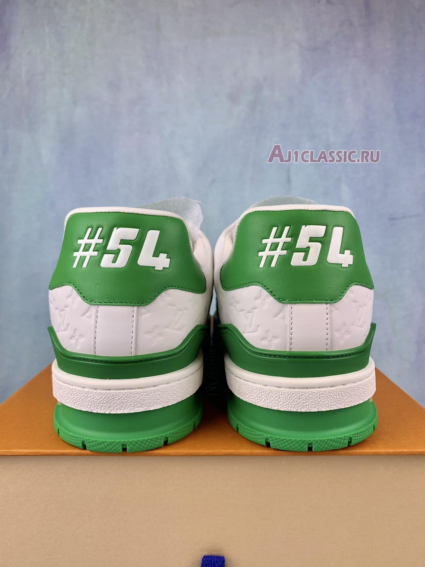 New Louis Vuitton Trainer Low "#54 Mini Monogram - Green White" 1AANG3 Shoes