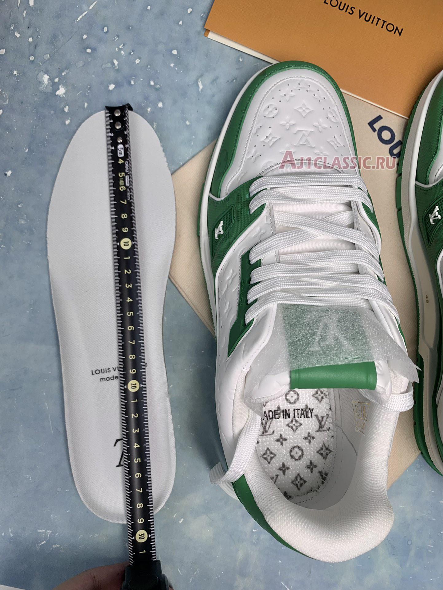 New Louis Vuitton Trainer Low "#54 Mini Monogram - Green White" 1AANG3 Shoes